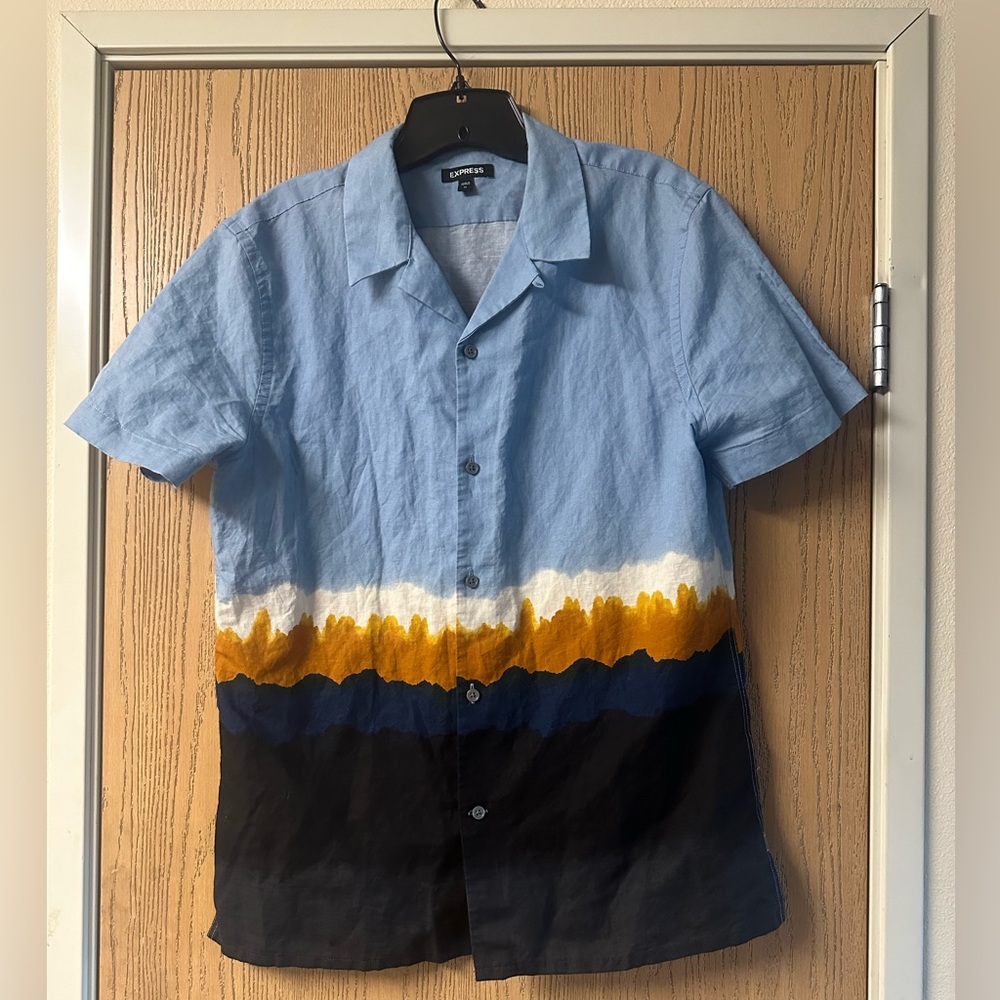 Like new Medium Express linen shirt, worn once but don’t like the fit on me